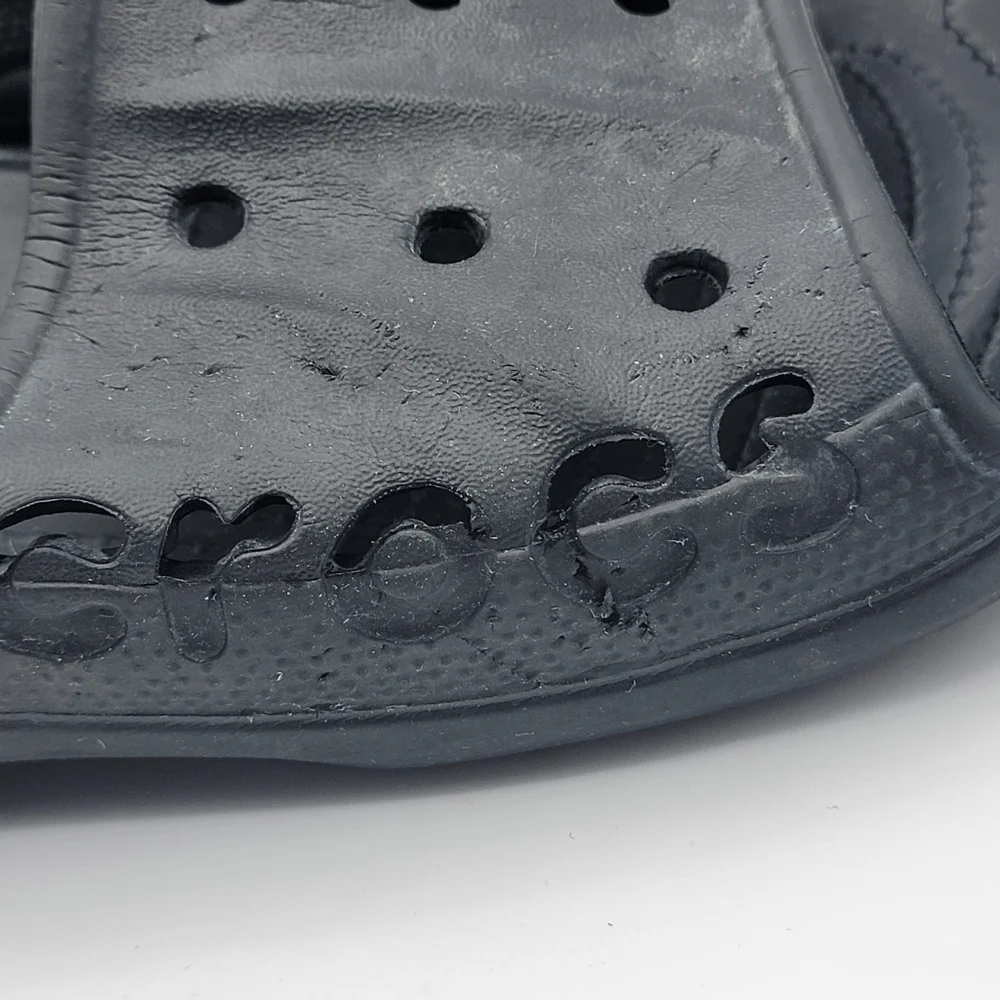CROCS BAYA BLACK SLIP ON‎ SANDALS MENS Size 12